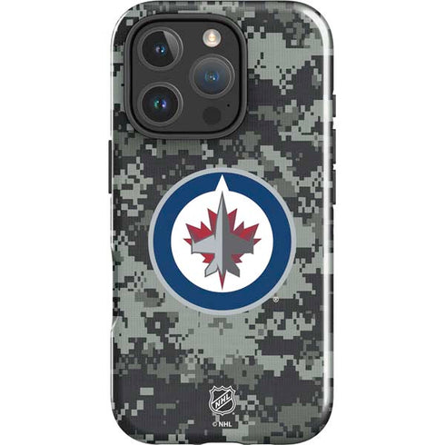 NHL Winnipeg Jets Camo iPhone 16 Pro Impact Case